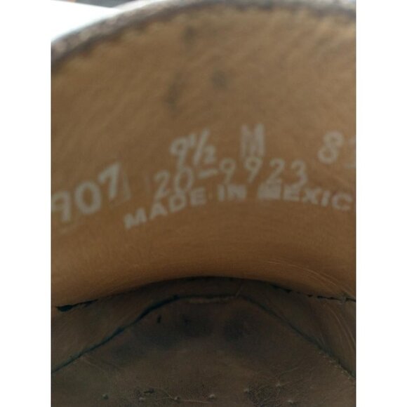 Johnston & Murphy Tassel Loafers Burgundy/Brown Leather Mens 9.5 M Made In Mexic - Picture 3 of 9